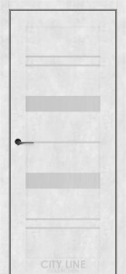 Бетон сніжний/Сатин білий  